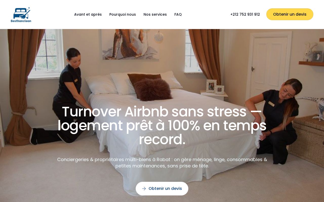 Aperçu du site BesthanClean