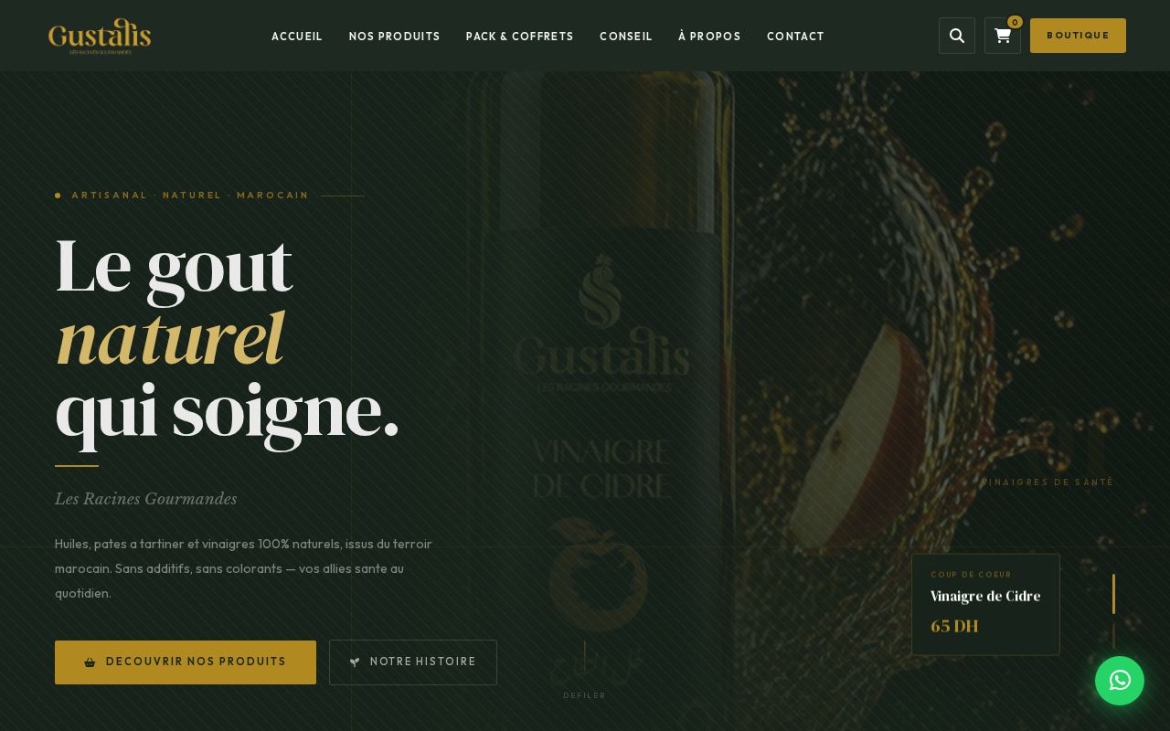 Aperçu du site Gustalis