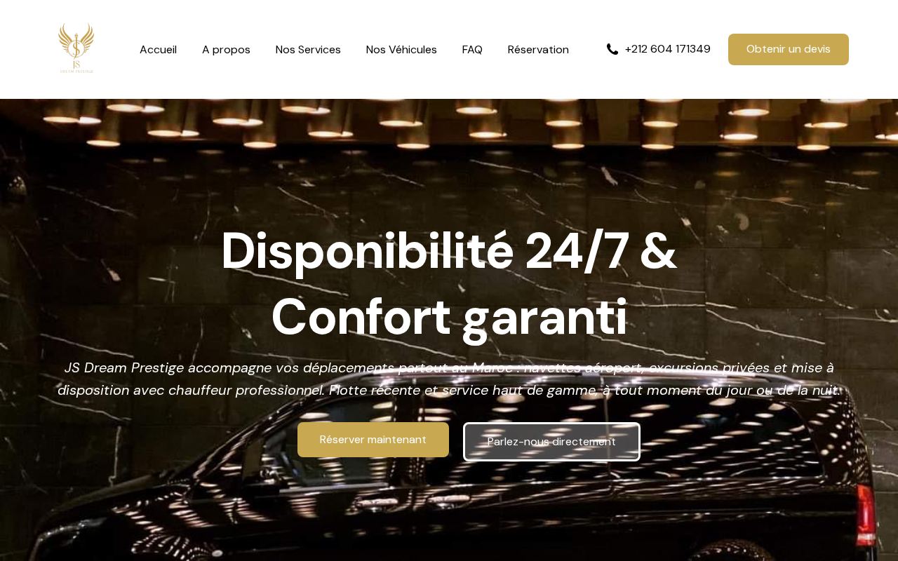 Aperçu du site JS Dream Prestige