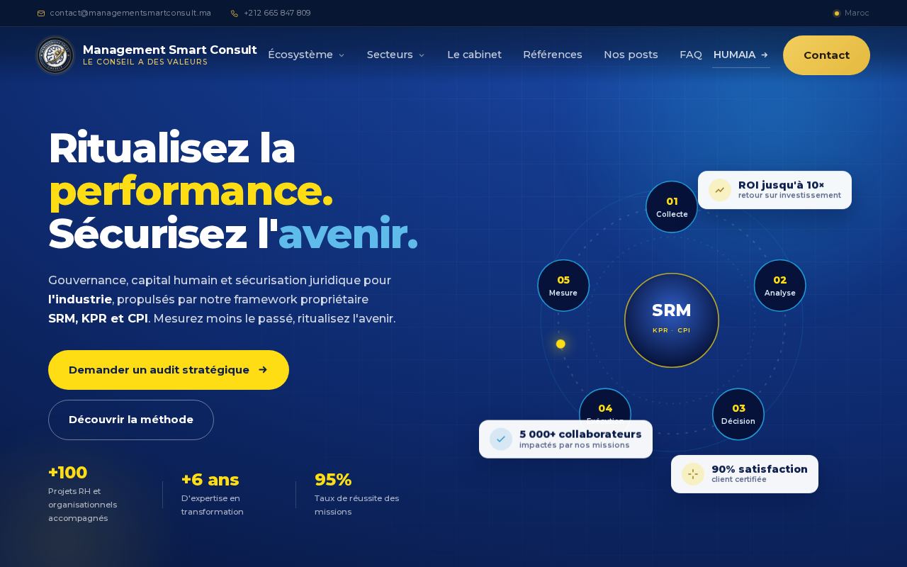 Aperçu du site Management Smart Consult